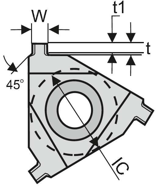3 ER 1,1C D472-0,35 VTX zapichovací  destička